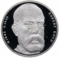 купить Германия 10 марок 1993 "150 лет со дня рождения Роберта Коха" (J)