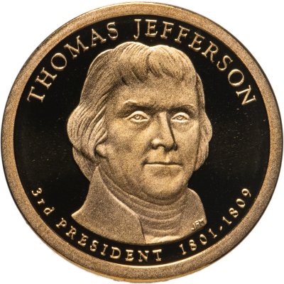 купить США 1 доллар 2007 Томас Джефферсон (3-й президент США)