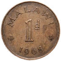 купить Малави 1 пенни 1968