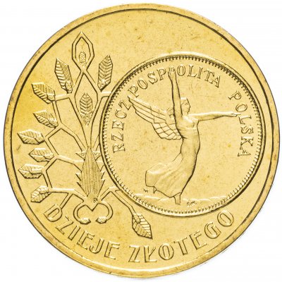 купить Польша 2 злотых 2007 "5 злотых 1928 года (Ника) (5 złotych z 1928 roku (Nike))"
