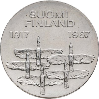 купить Финляндия 10 марок (markkaa) 1967 SH 50 лет независимости