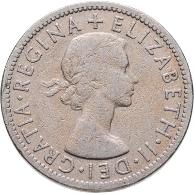 купить Великобритания 2 шиллинга (флорин, shillings) 1956