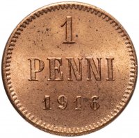 Купить 1 пенни (penni) 1916