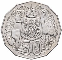 Купить Австралия 50 центов (cents) 1999-2017 периода правления королевы Елизаветы II