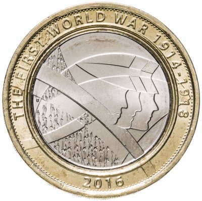 купить Великобритания 2 pounds (фунта) 2016 "100-летие с начала Первой мировой войны армия Великобритании"