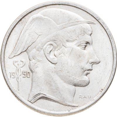 купить Бельгия 50 франков (francs) 1950 надпись на голландском - 'BELGIE'