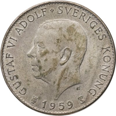 купить Швеция 5 крон (kronor) 1959 150 лет Конституции