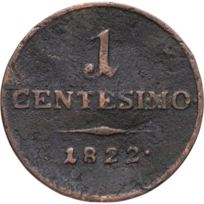 купить Ломбардия-Венеция 1 чентезимо (centesimo) 1822