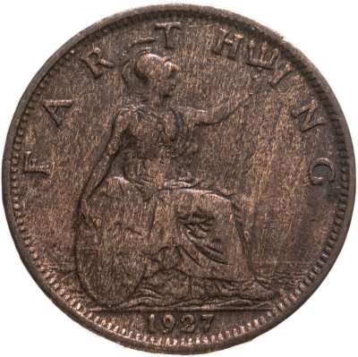 купить Великобритания 1 фартинг (farthing) 1927