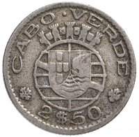 купить Кабо-Верде 2,5 эскудо (escudos) 1953