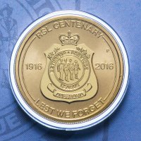 Купить Австралия 1 доллар 2016 "100 лет RSL" (в конверте, с маркой)