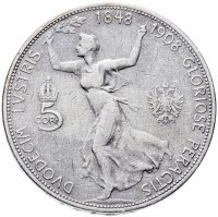 купить Австрия 5 крон (corona) 1908 "60 лет правления Франца Иосифа"