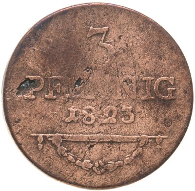 купить Германия, Саксен-Кобург-Заальфельд 3 пфеннига 1823