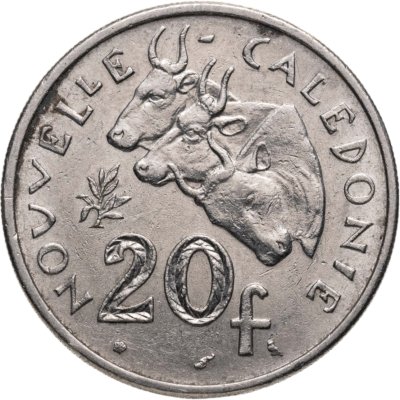 купить Французская Новая Каледония 20 франков (francs) 1972