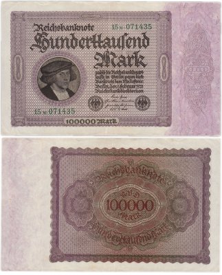 купить Германия 100000 марок 1923