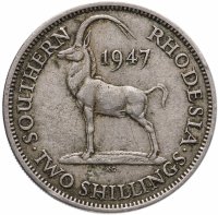 купить Южная Родезия 2 шиллинга (shillings) 1947