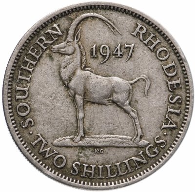 купить Южная Родезия 2 шиллинга (shillings) 1947