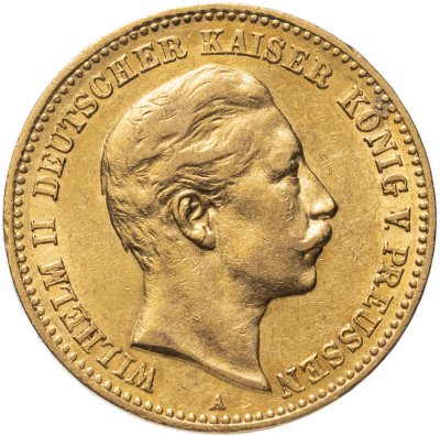 купить Германская Империя 10 марок (mark) 1898 Знак монетного двора "А" - Берлин