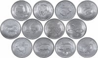 купить Сомалиленд набор монет 2012 (12 штук, UNC) Китайский Гороскоп