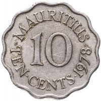 купить Маврикий Британский 10 центов (cents) 1978 Елизавета II