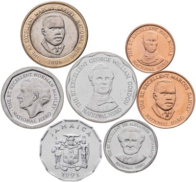 купить Ямайка. Набор №3 (7 монет. 1 биметалл) 1991-2008