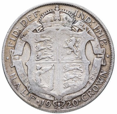 купить Великобритания 1/2 кроны (crown) 1920