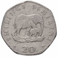Купить Танзания 20 шиллингов (shillings) 1990-1992, случайная дата