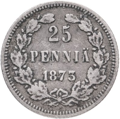 купить 25 пенни (pennia) 1873 S