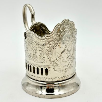 купить Подстаканник "Советский космос", мНЦ (медь-никель-цинк), Кольчугинский завод цветных металлов, СССР, 1970-1980 гг.