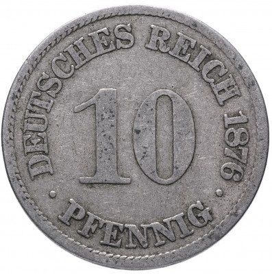 купить Германия 10 рейх пфеннигов 1876 "A"