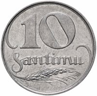Купить Латвия 10 сантимов (santimu) 1922