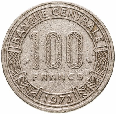 купить Чад 100 франков (francs) 1972