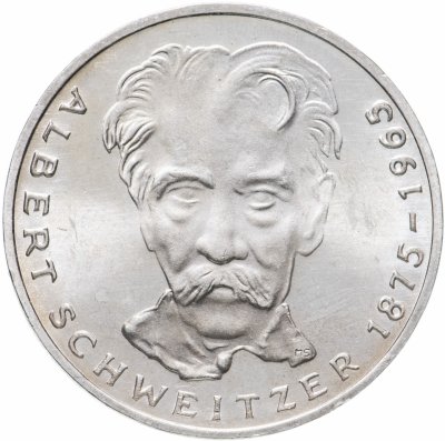 купить Германия (ФРГ) 5 марок 1975 "100 лет со дня рождения Альберта Швейцера"
