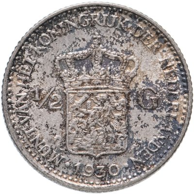 купить Нидерланды 1/2 гульдена (gulden) 1930