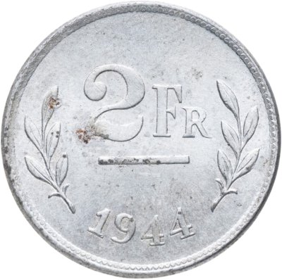 купить Бельгия 2 франка 1944