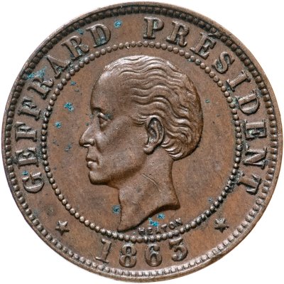 купить Гаити 10 сантимов 1863