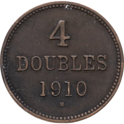 купить Гернси 4 дубля (doubles) 1910