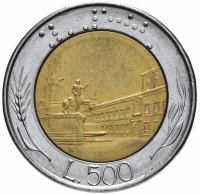 Купить Италия 500 лир 1982-1995 случайный год