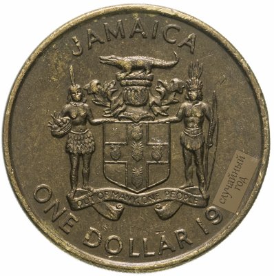 купить Ямайка 1 доллар (dollar) 1993-1994 магнетик, случайная дата
