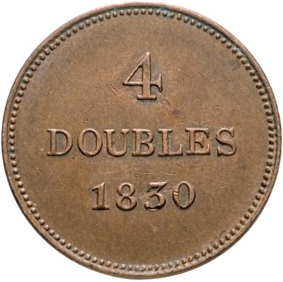 купить Гернси 4 дубля (doubles) 1830