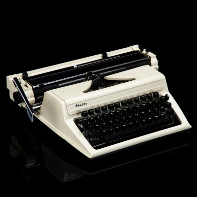 купить Машинка печатная портативная "Любава ПП-305-01" в кофре, металл, пластик, Рязанский завод счётно-аналитических машин, Россия, 1991 г.