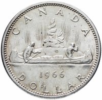 купить Канада 1 доллар (dollar) 1966