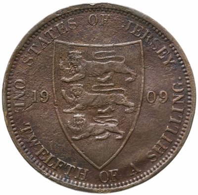 купить Джерси 1/12 шиллинга 1909