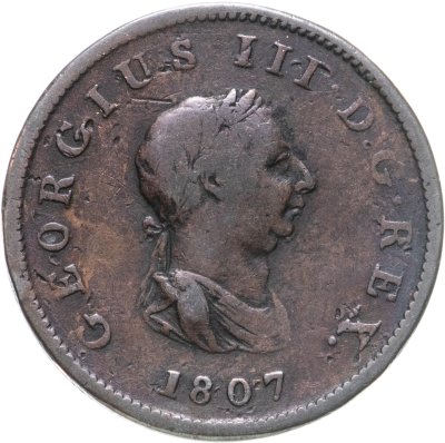 купить Великобритания 1/2 пенни 1807