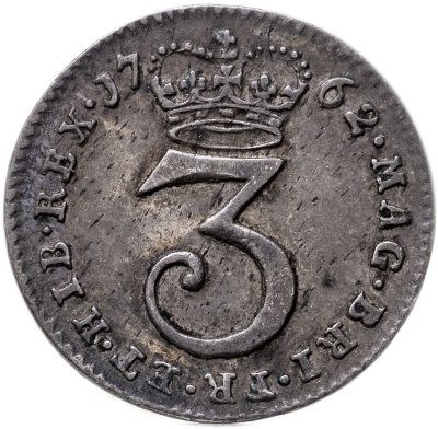 купить Великобритания 3 пенса 1762