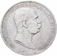 купить Австрия 5 крон (corona) 1908 60 лет правления Франца Иосифа