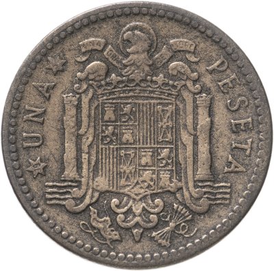 купить Испания 1 песета (peseta) 1947