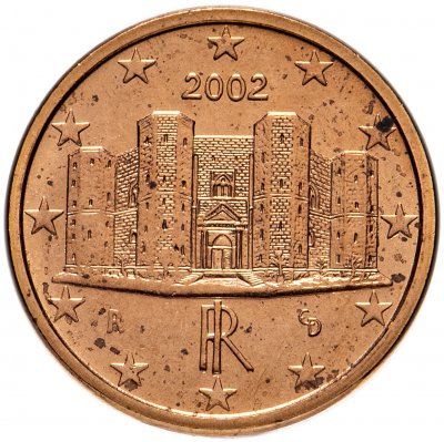 купить Италия 1 евроцент (cent) 2002