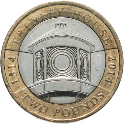 купить Великобритания 2 фунта 2014 "500 лет Trinity House"