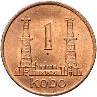 купить Нигерия 1 кобо (kobo) 1974